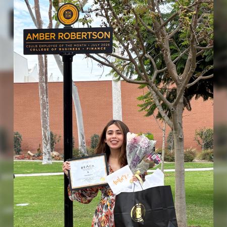 Amber Robertson, July Employee of the Month