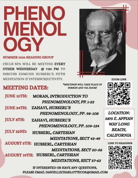 Phenomenology Reading Group Flyer C