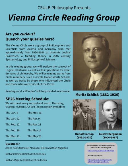 Vienna Circle Reading Group Flyer