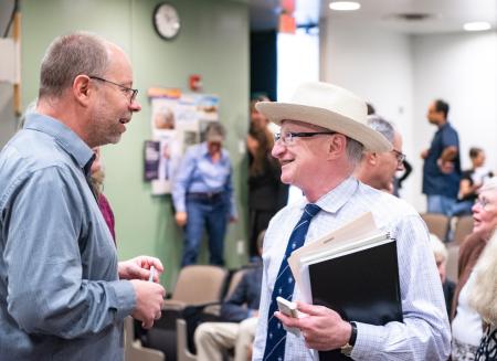 Provost Jersky and Senate Chair Schurer