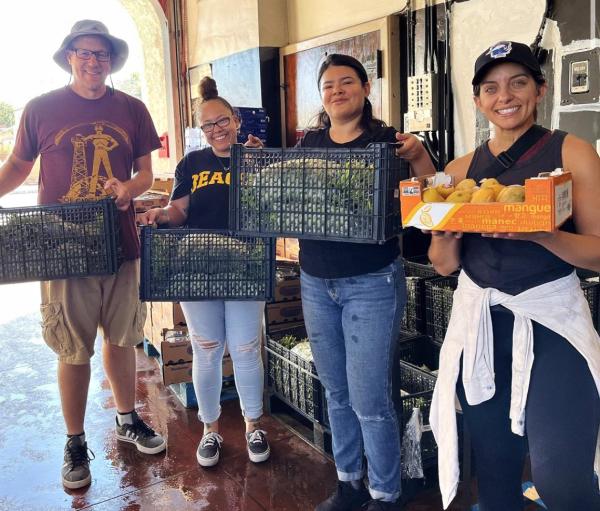 Shayna Briseno-Brooks, second from left, with others from LBCEI