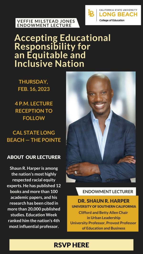 Flyer advertising the VMJ lecture 4 p.m. Thursday, February 16 at The Pointe. Call 562.985.2330 for more information.
