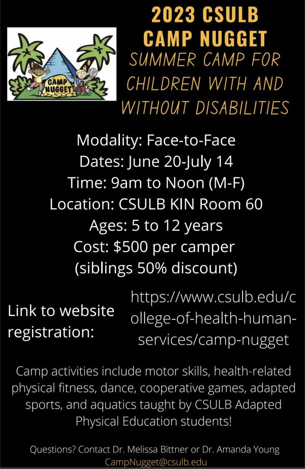 2023 Camp Nugget Flyer