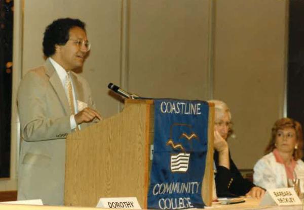 Vega served as president of Coastline Community College from early 1985 to late 1993.