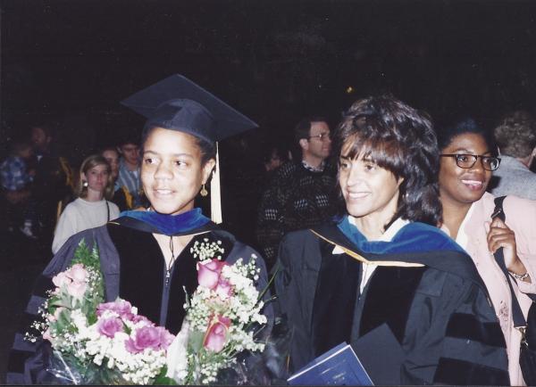 Chizhik, left, earned her doctorate in educational psychology from UCLA in 1996.