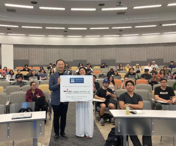 ancy Luong giving a talk on Ethical Principles of Marketing Yourself to Dr. Sam Min’s marketing class ~ April 2025