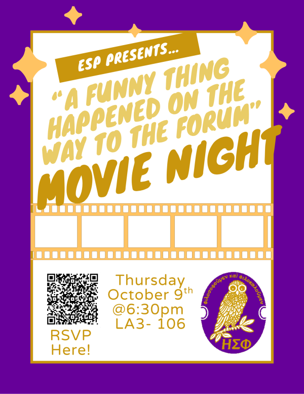 flyer with QR code and owl
