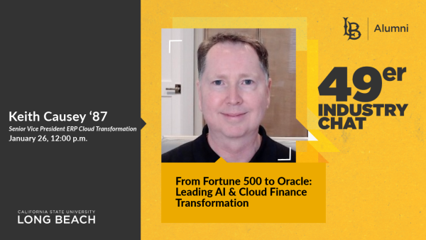 Keith A. Causey, a graduate from CSULB in 1987, is a strategic senior executive with extensive experience leading transformative initiatives across accounting, finance, shared services, and technology in Fortune 100 and Fortune 500 companies. He is known for driving organizational effectiveness, process efficiency, and implementing next-generation cloud and AI solutions. Keith is recognized for his results-oriented leadership, creating highly effective and forward thinking agile organizations, leading digit