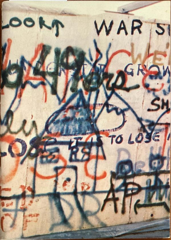 graffiti with the word war