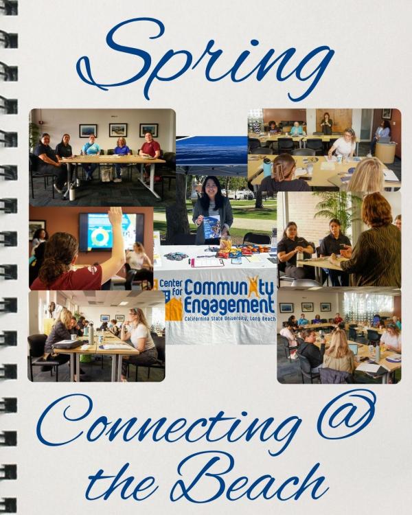 Connecting at the Beach photos of students who attended.