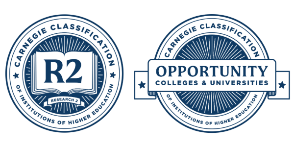 Carnegie Research 2 and Opportunity Classification Seals.