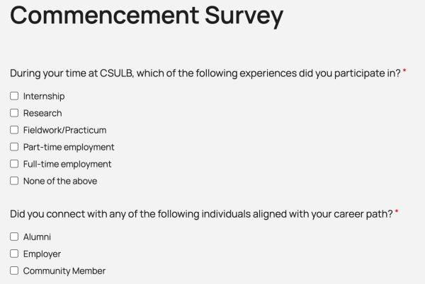 Commencement Survey