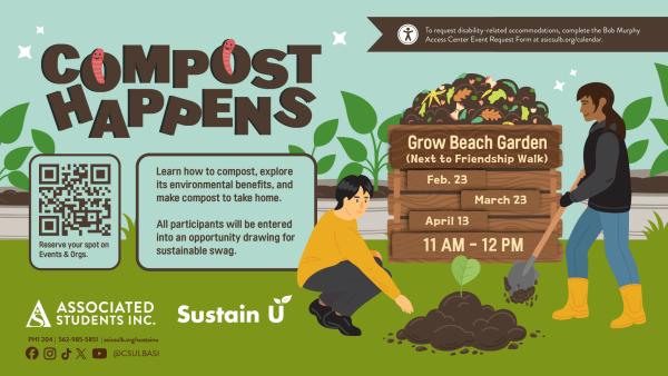 compost happens and two people gardening