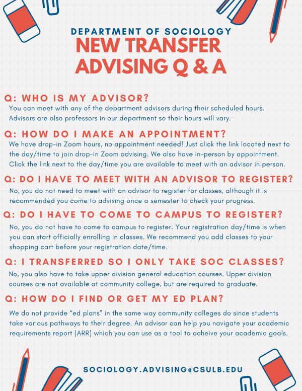 Advising Q&A Flyer