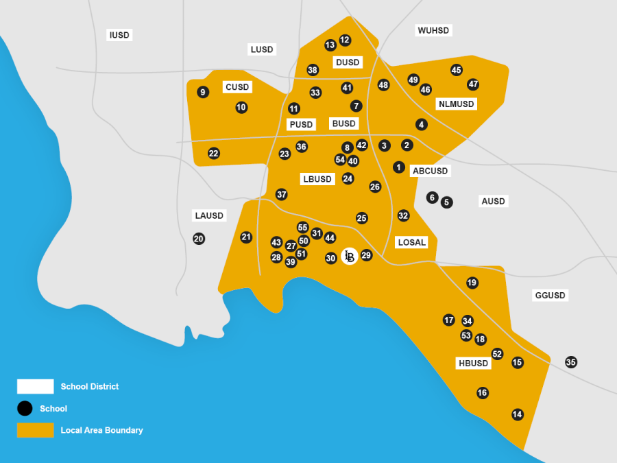 Los Angeles Map of Local Area Preference