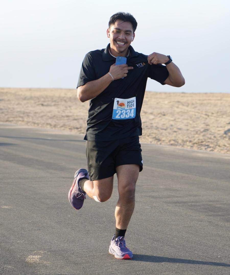 Kenzo Cruz completes Half Marathon 2025