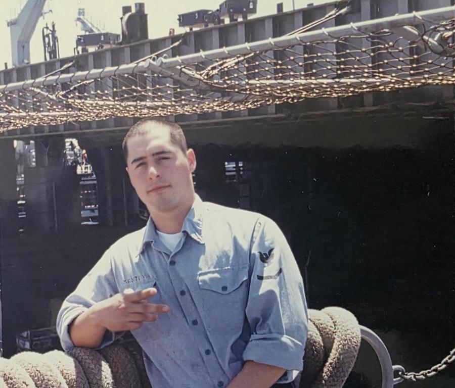 Dan Montoya in the U.S. Navy