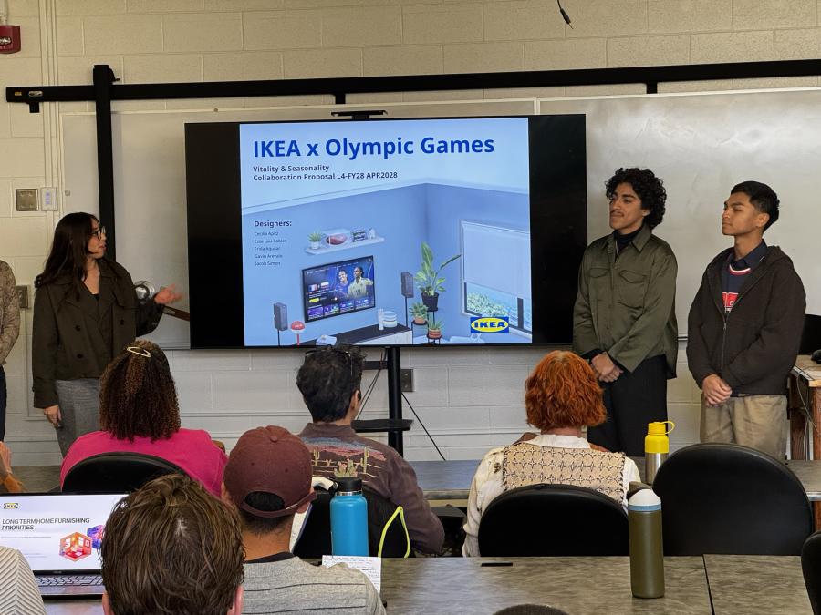 CSULB students present ideas in front of IKEA executives and designers