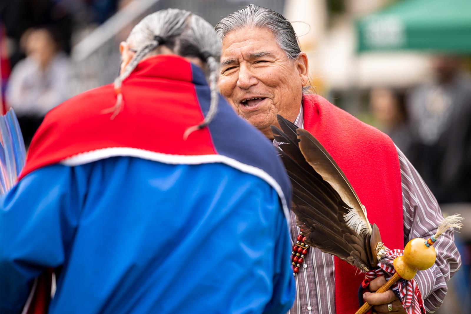Elders at the powwow