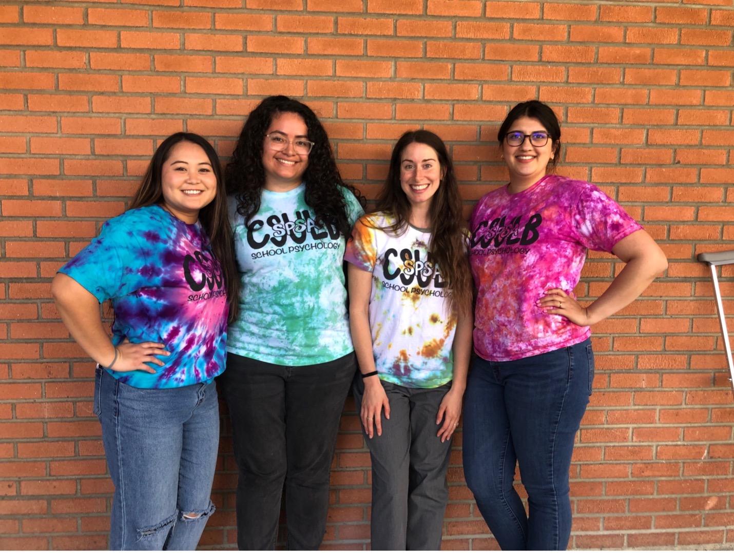 Students pose for a photo together