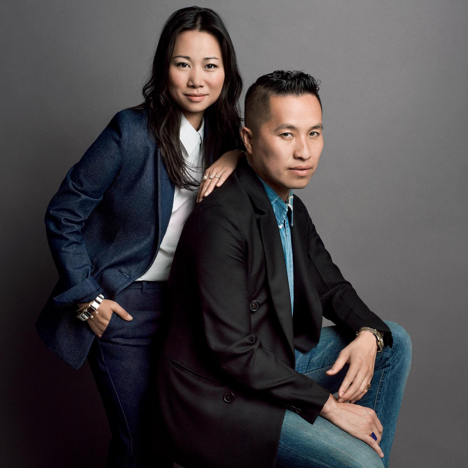 Phillip Lim with partner Wen Zhou Phillip Lim with partner Wen Zhou