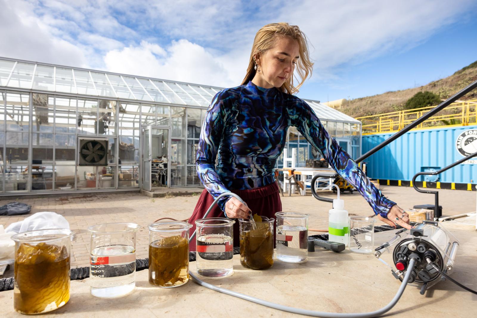 Emily Hibma, a marine biology student at CSULB