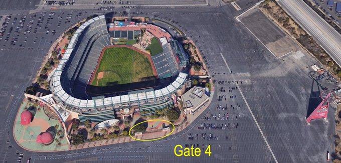 Angel Stadium Grad Check in Gate 4 photo Angel Stadium Grad Check in Gate 4 photo