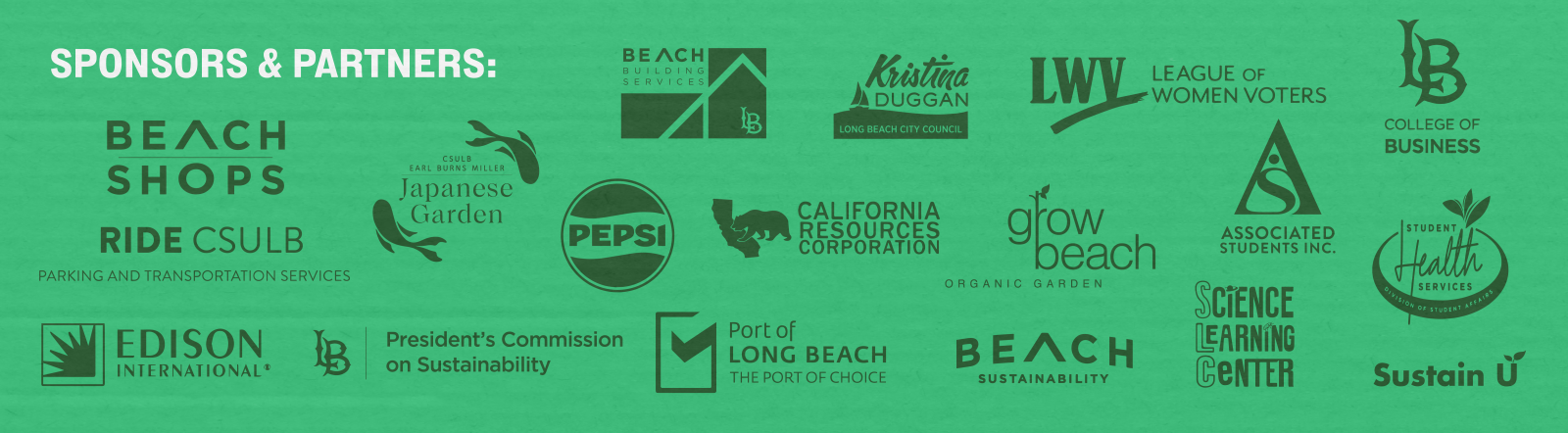 Earth Month sponsor logos