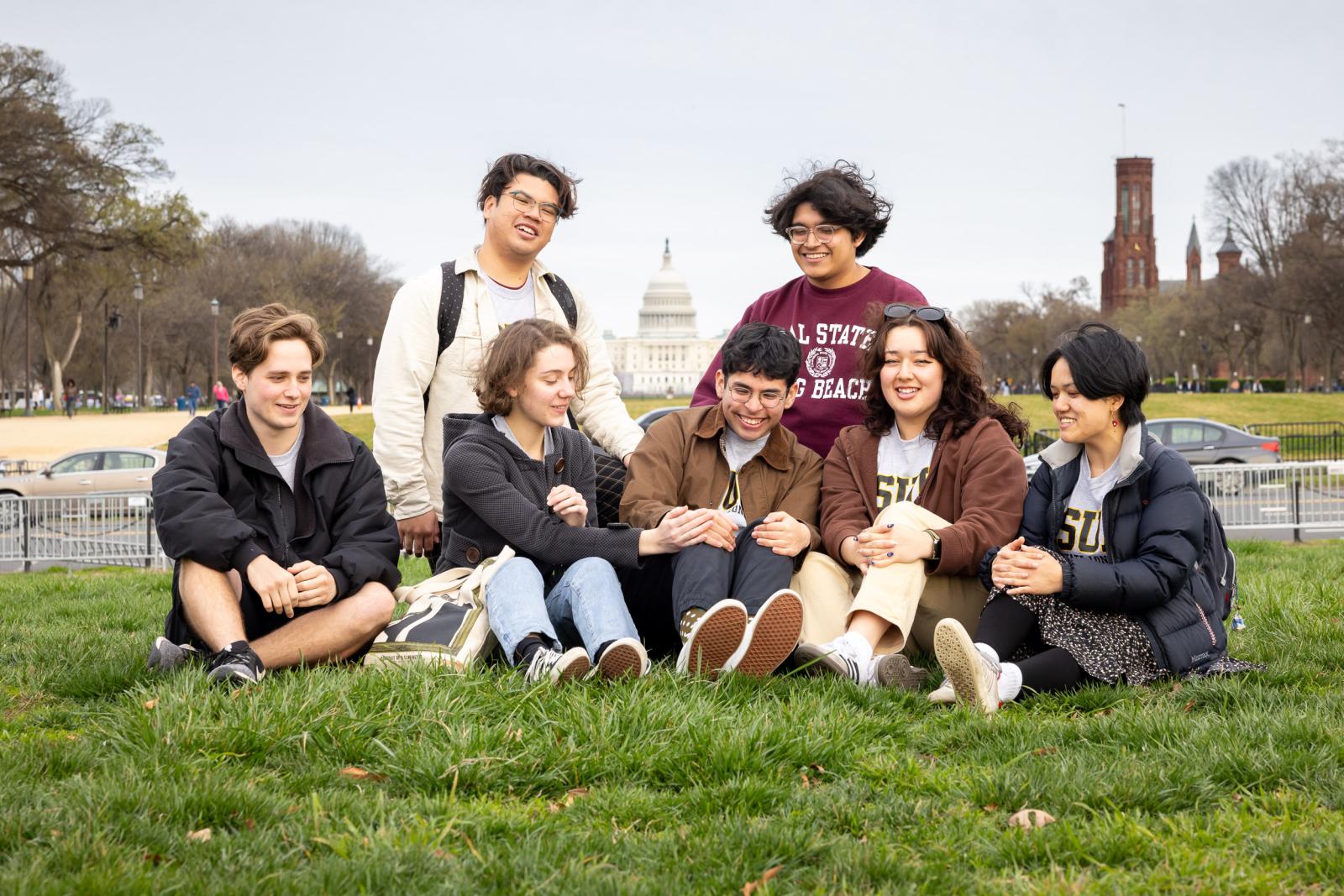 CSULB Wind Symphony students in Washington, D.C.