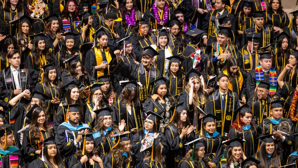 Latinx students at 2023's Cultural Graduation Celebration