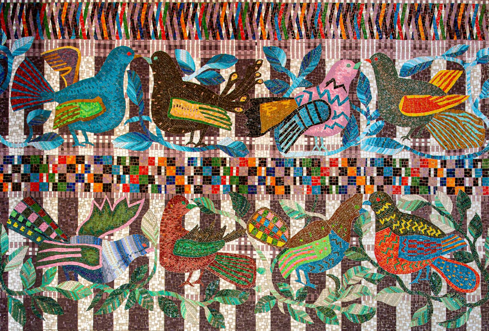 Huipil Mosaic by Millard Sheets Huipil Mosaic by Millard Sheets