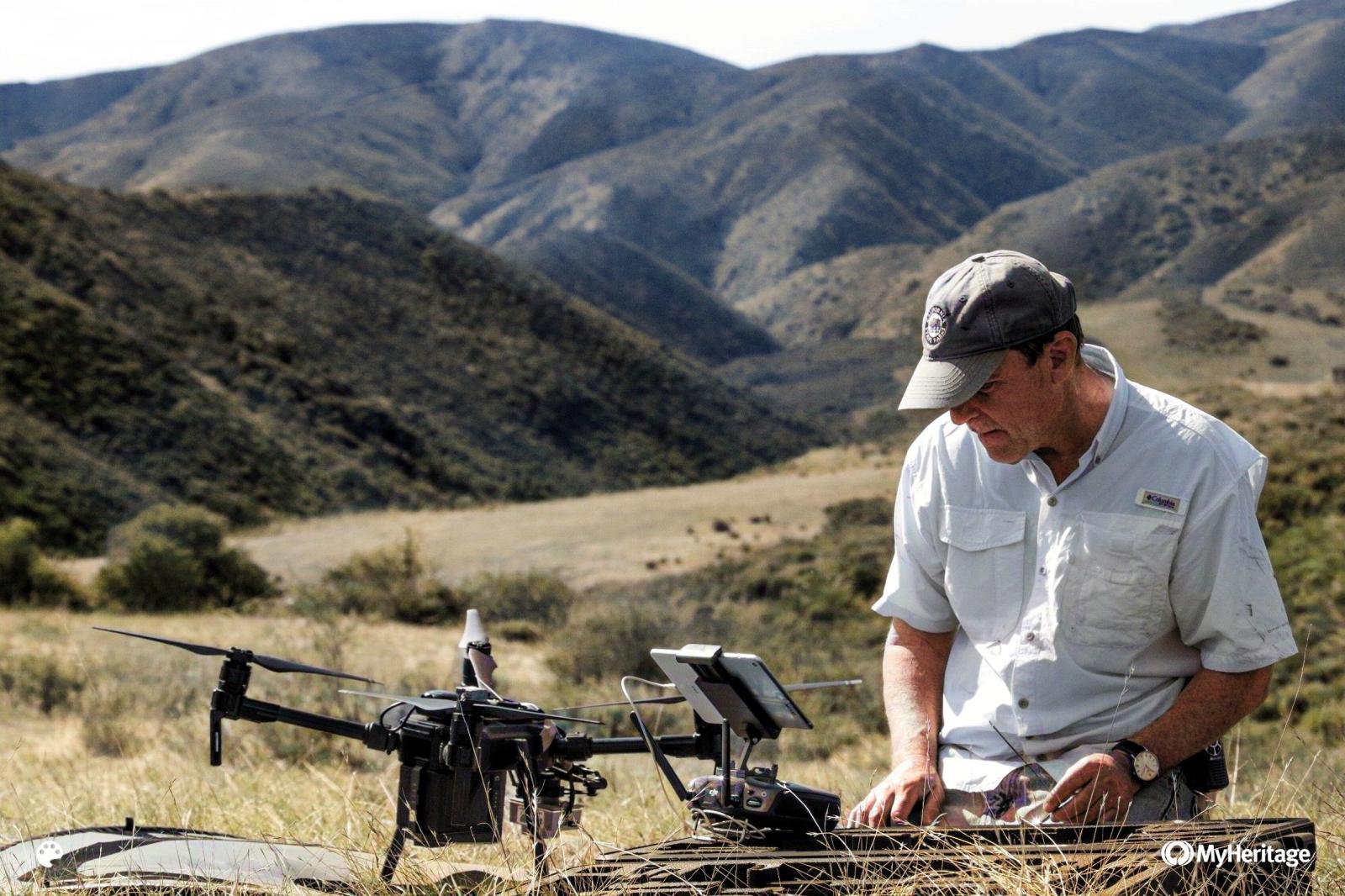 Scott Winslow operating a drone Scott Winslow operating a drone