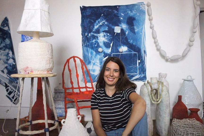 Brittany Mojo in her home studio Brittany Mojo in her home studio