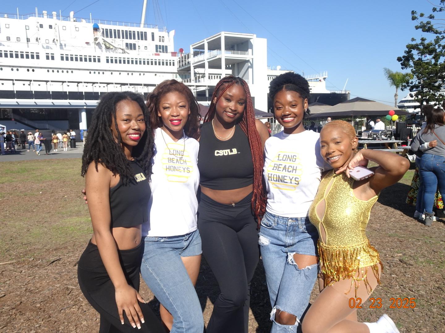 Long Beach Honeys Long Beach Honeys dance team at the Queen Mary