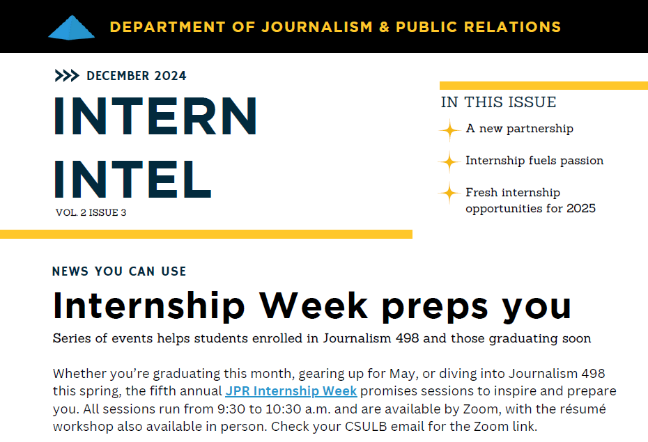 Intern Intel - Volume 2, Issue 3
