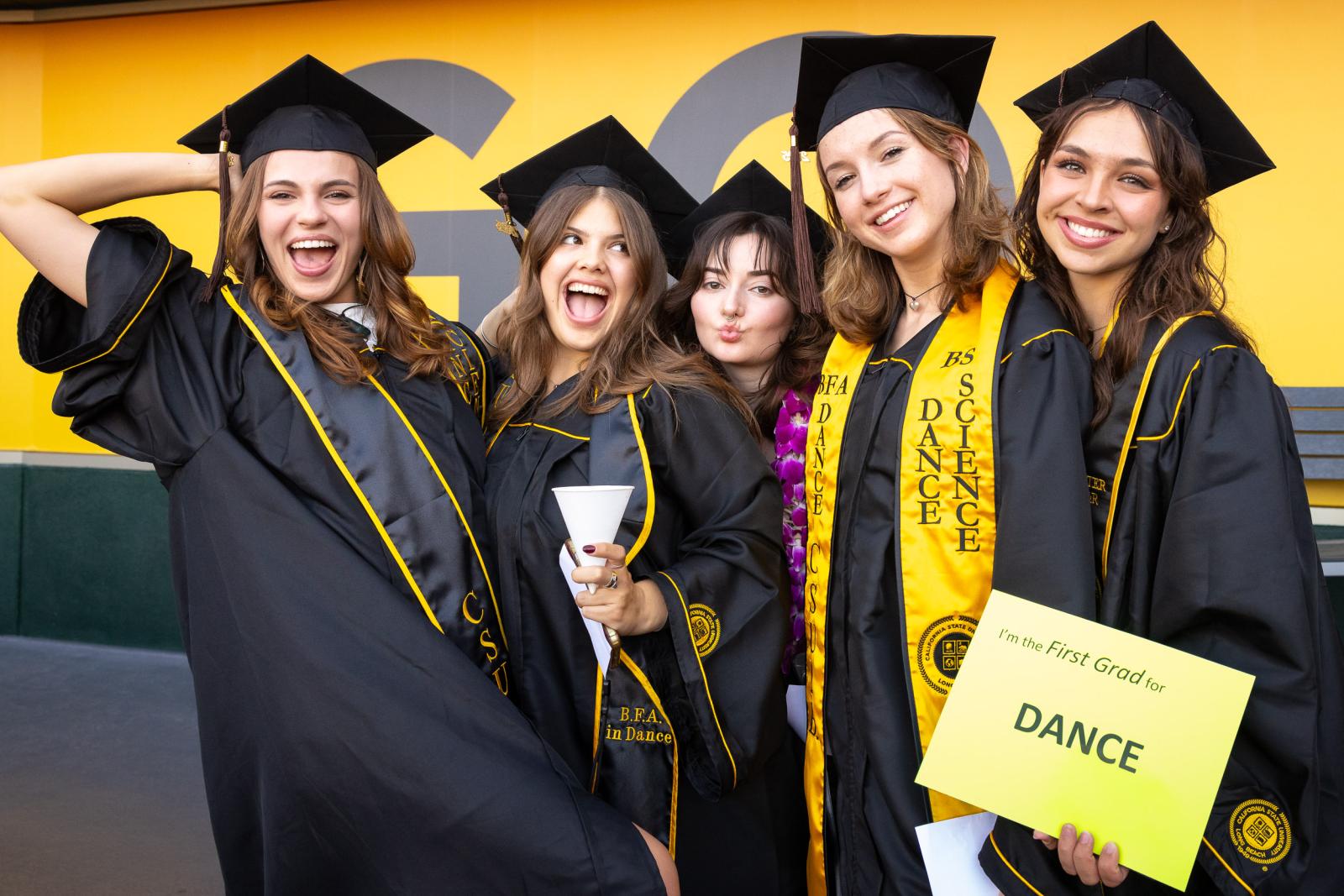 Women graduates at Commencement