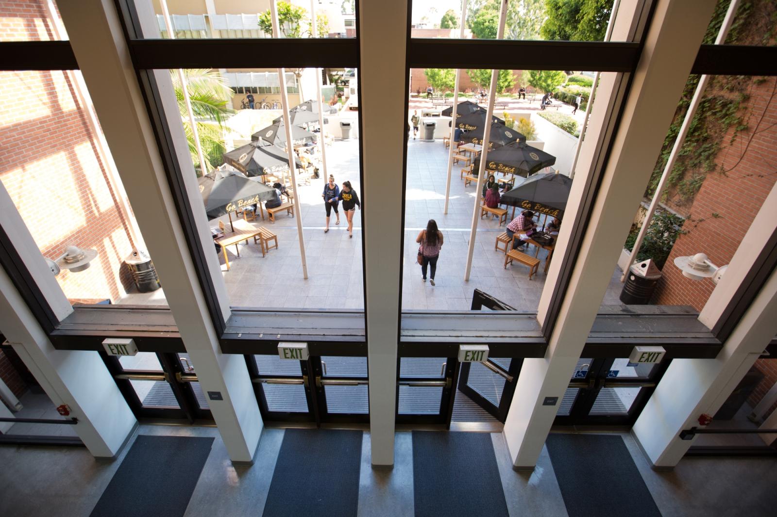 Entrance to the library.
