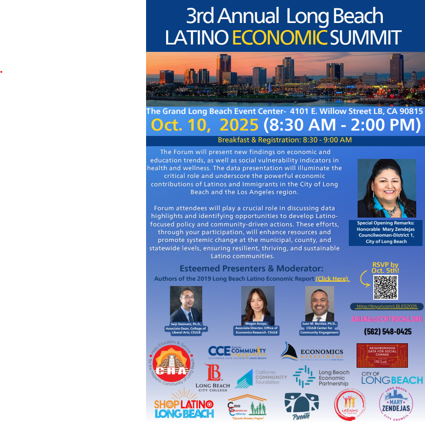 Flyer for the 3rd Annual Long Beach Latino Economic Summit