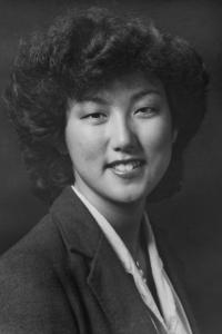 A black-and-white portrait of 1981-1982 ASI President Izumi Hara A black-and-white portrait of 1981-1982 ASI President Izumi Hara