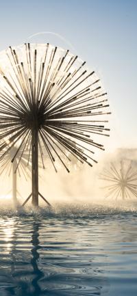 Mobile background of Lyman Lough fountain