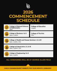 2026 Commencement Schedule