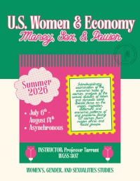 WGSS 307 U.S. Women & Economy summer 2026