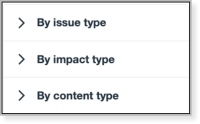 view of udoit filter options by issue, by impact, or by content