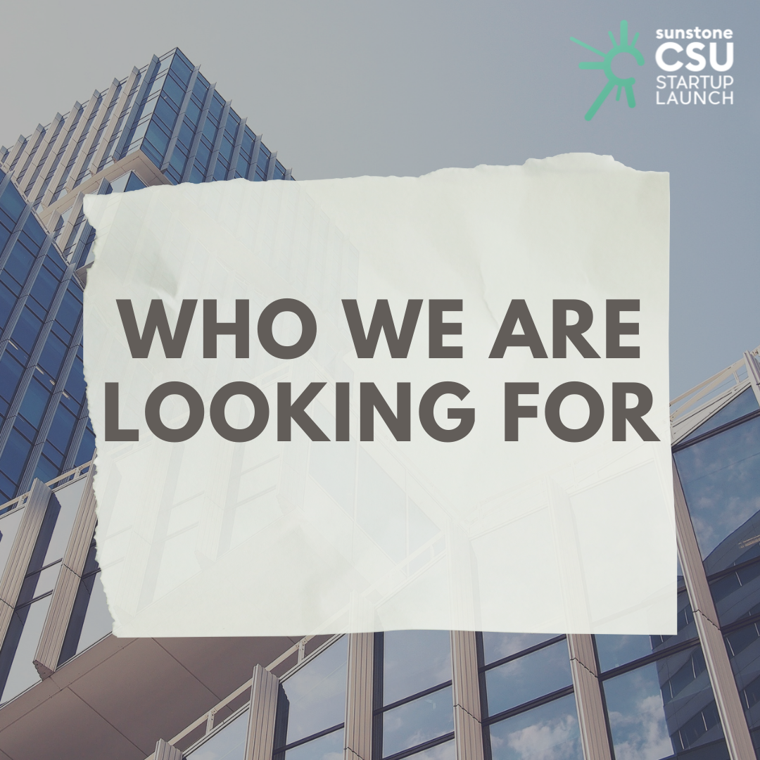 Who we are looking for graphic