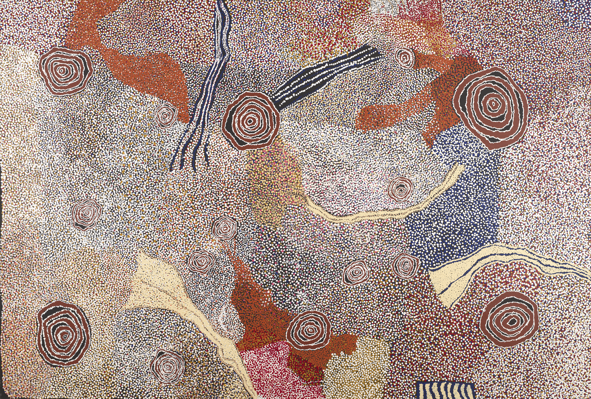 Bill Whiskey Tjapaltjarri - Rockholes and Country Near the Olgas - 2007