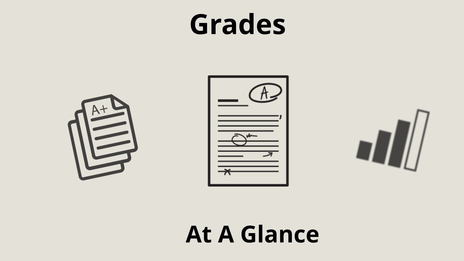 Grades at a glance